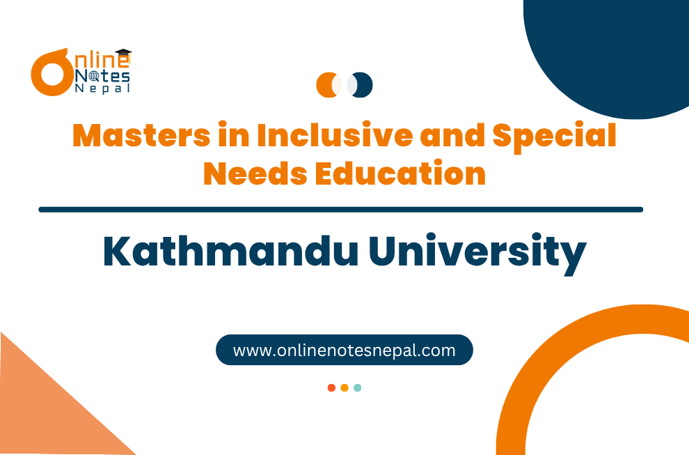 Masters in Inclusive and Special Needs Education